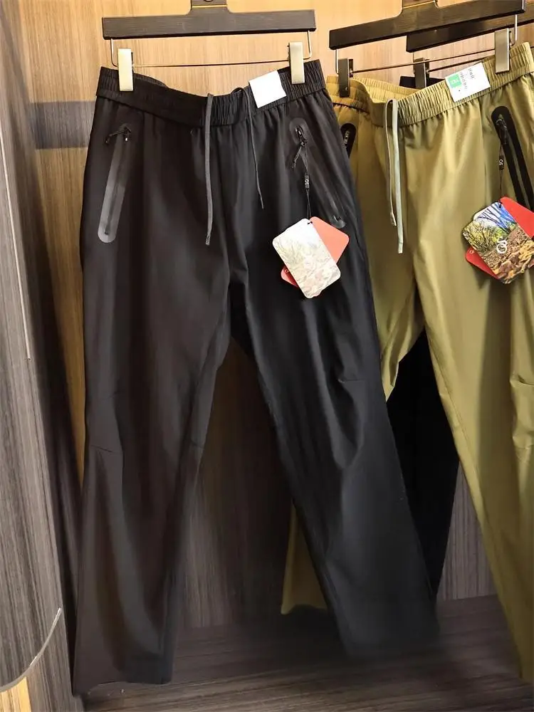 رجل المشي لمسافات طويلة في الهواء الطلق لربيع وصيف 2025 جديد الرحلات السراويل يندبروف السراويل Sweatpants الرياضة فضفاضة تناسب التخييم المستقيم #3