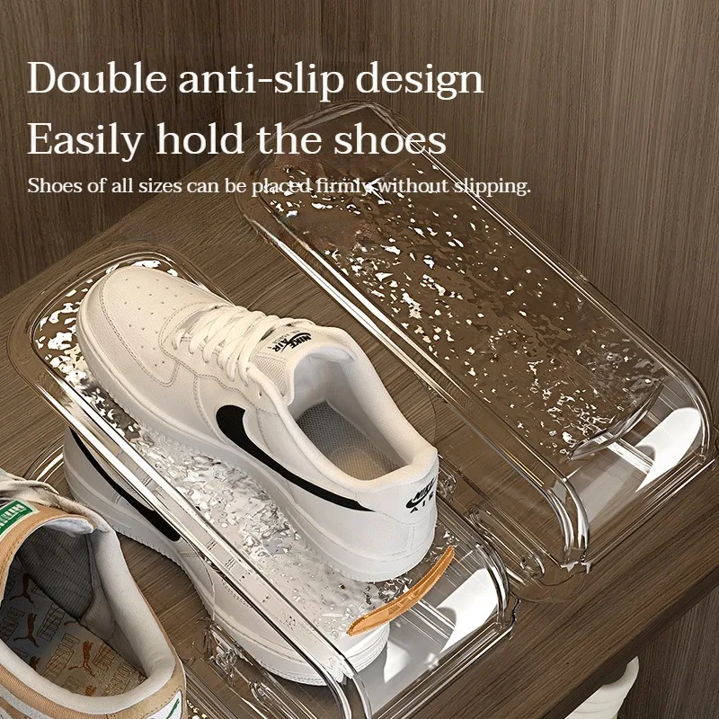 Transparent Double Layer Shoe Tray, Bracket, Shoe Cabinet Storage Space Saving, Shoe Drying Storage, Household Organiser