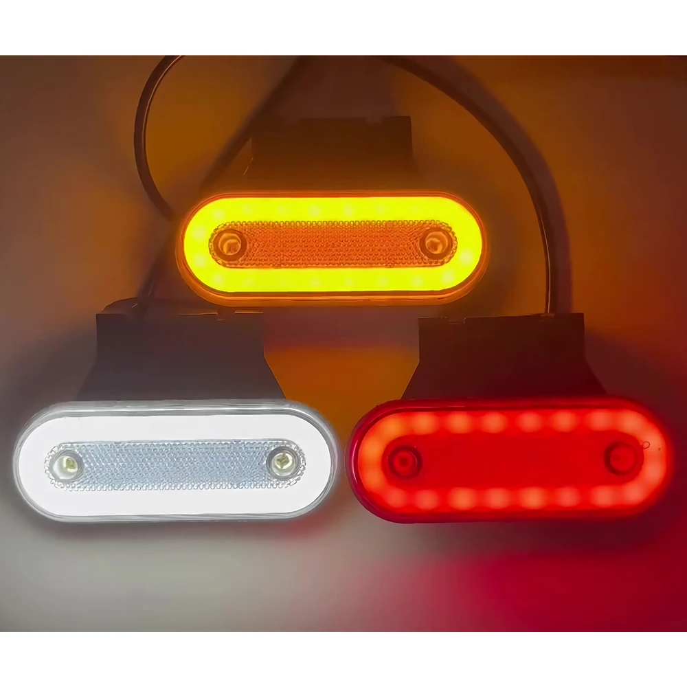 

LED Truck Side Marker Lights (4 pcs) Trailer Clearance Lights Bus RV Camper Van Side Light Red White Amber 12V-24V