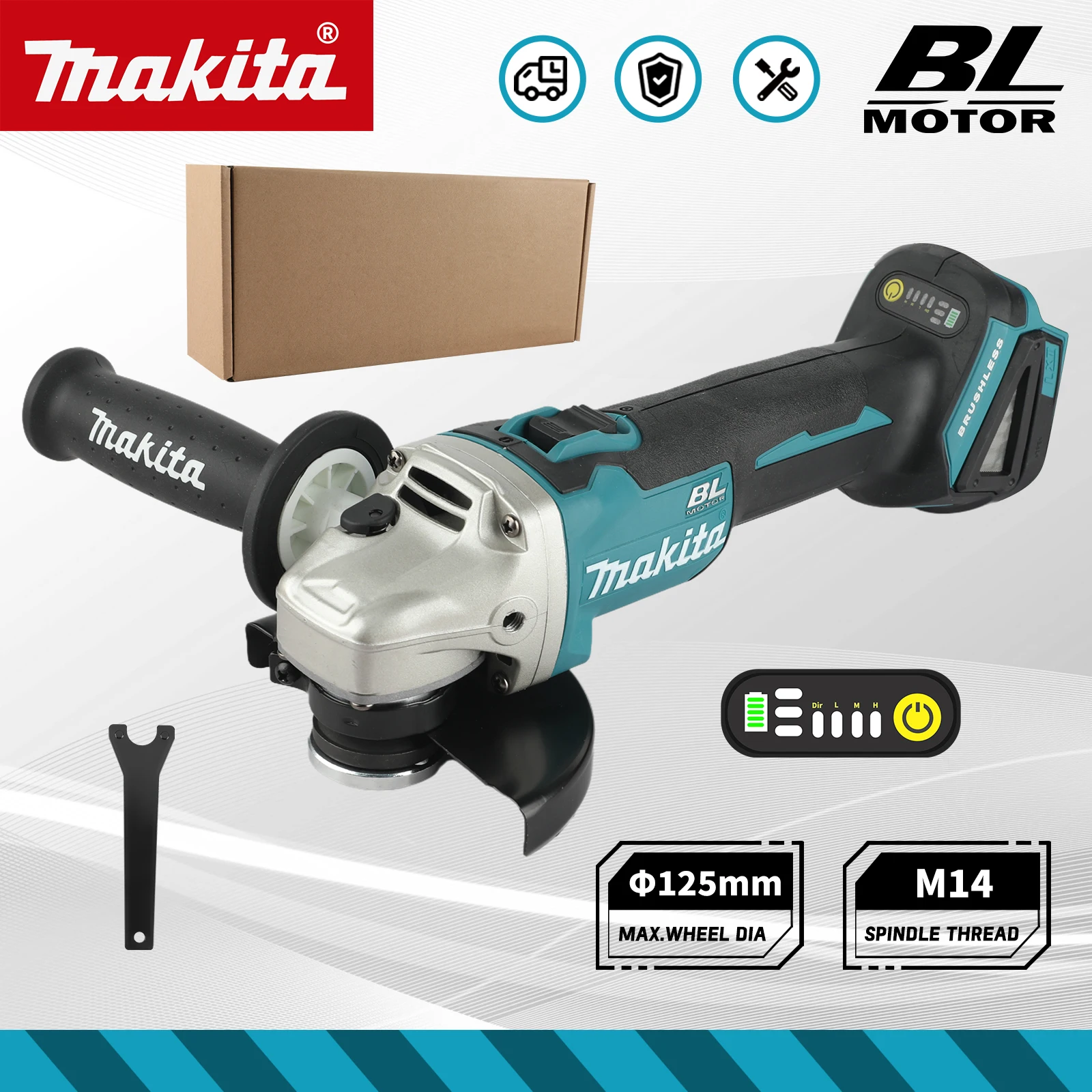 Makita DGA504 18V Rechargeable Grinder M14 Thread Compatible With Makita 18V Lithium Battery Industrial Power tools