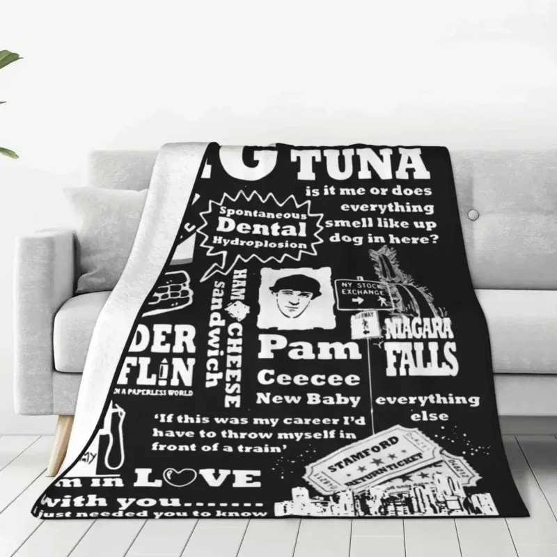 

Jim Halpert The Office USA Blanket Wool Awesome Warm Throw Blankets for Home Restaurant All Season