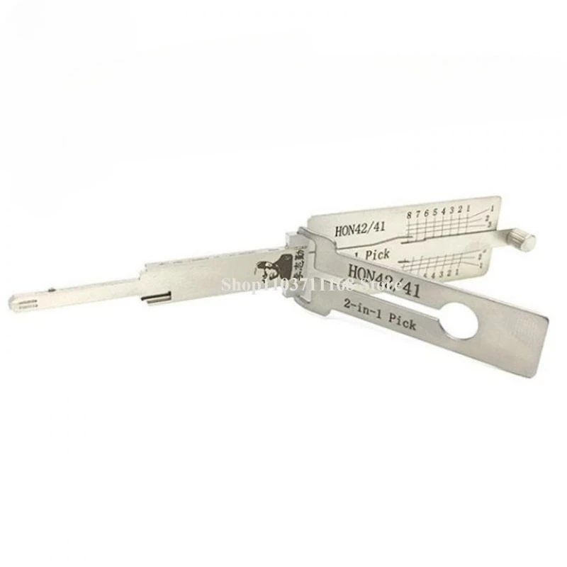 1 قطعة أداة Ganzua LISHI 2 في 1 لهوندا دراجة نارية لاقط/فك التشفير HON42/41 قفال Ganzua عدة مجموعة كاملة مفتاح مجموعة كاملة سيارة
