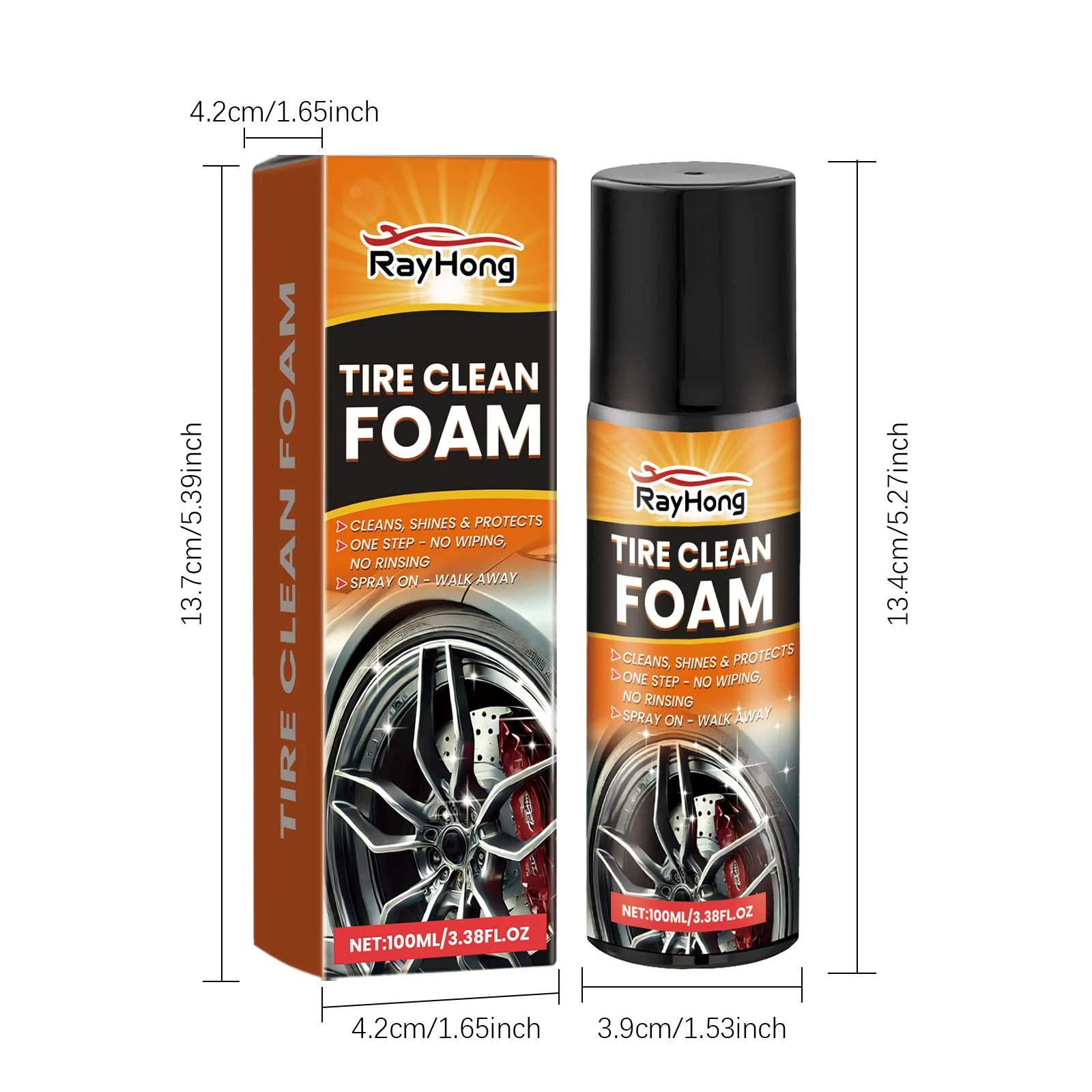 Professional Car Wheel & Tire Cleaner For Alloy Rims, Brake Dust & Stain Removal, Safe For Daily Maintenance & Shine Restoration image 3