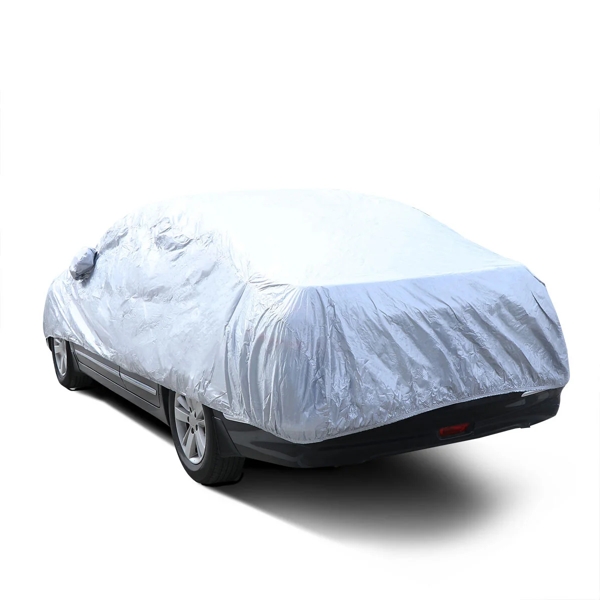 

Full Car Cover Universal Size Xl Silver Uv Protection Sun Shade Waterproof Dustproof Rain Snow Outdoor Protector