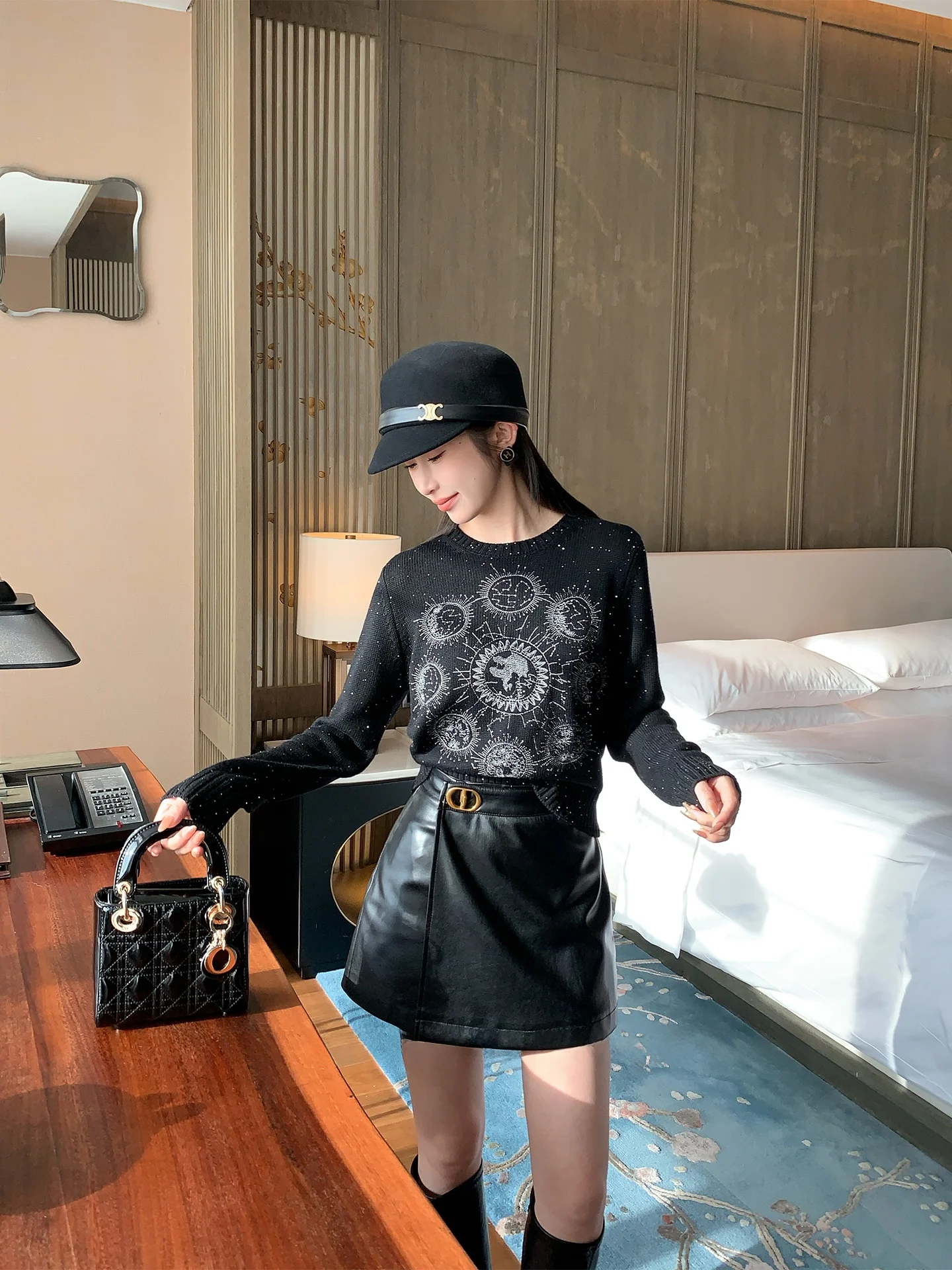 

Новый корейский женский модный комплект Bla: юбка А-силуэта и костюм-двойка для офиса, из полиэстера, размер для взрослых