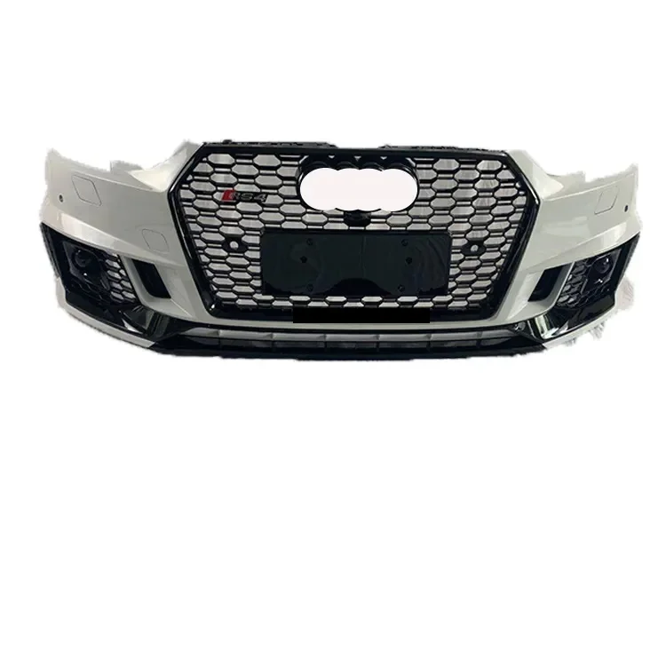 

high quality new design style PP material front bumper with grill for Audis A4 B9 RS4 car bodykit 2017 2018 2019