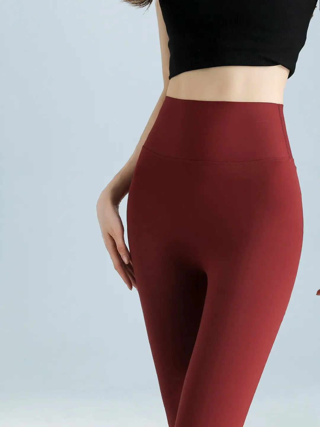 Pantaloni da yoga sottili a vita alta Pantaloni da sette piedi da donna Capispalla Pantaloni con strato base dimagrante Pantaloni da yoga estivi a vita alta