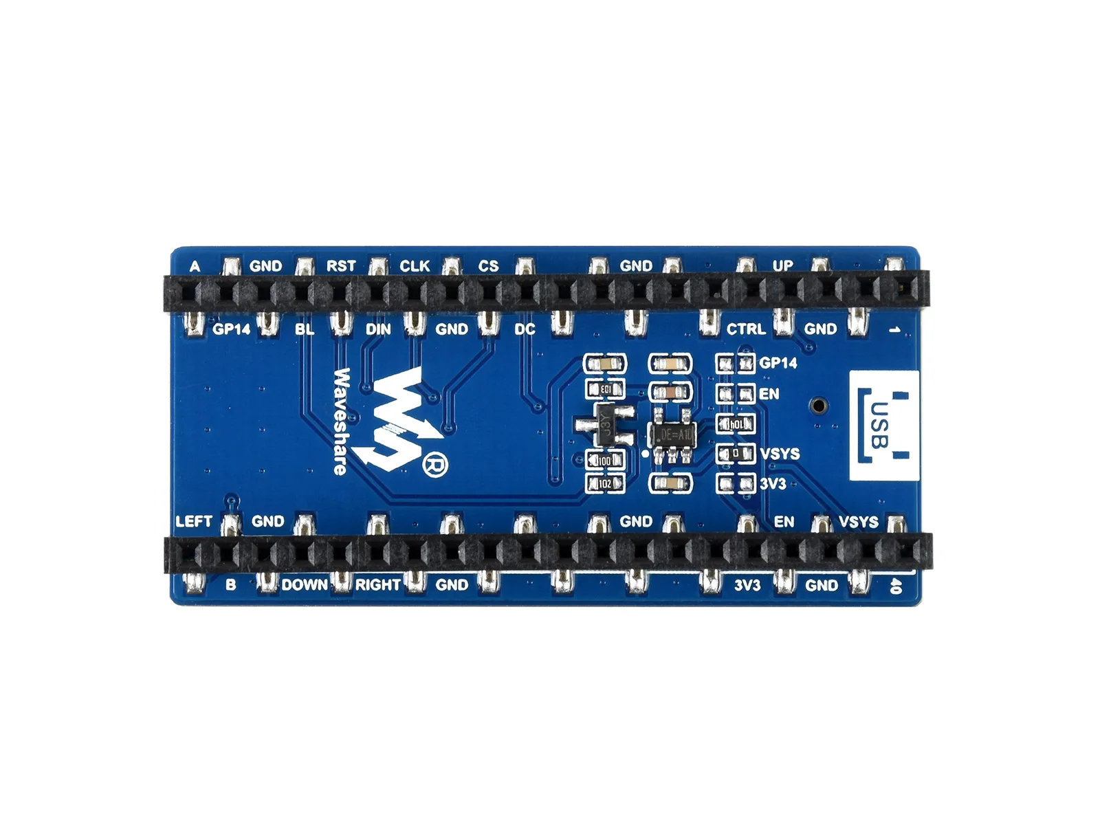 Bild 7: Waveshare 1,14-Zoll-LCD-Anzeigemodul für Raspberry Pi Pico, 65K RGB-Farben, 240 × 135 Pixel, SPI-Schnittstelle