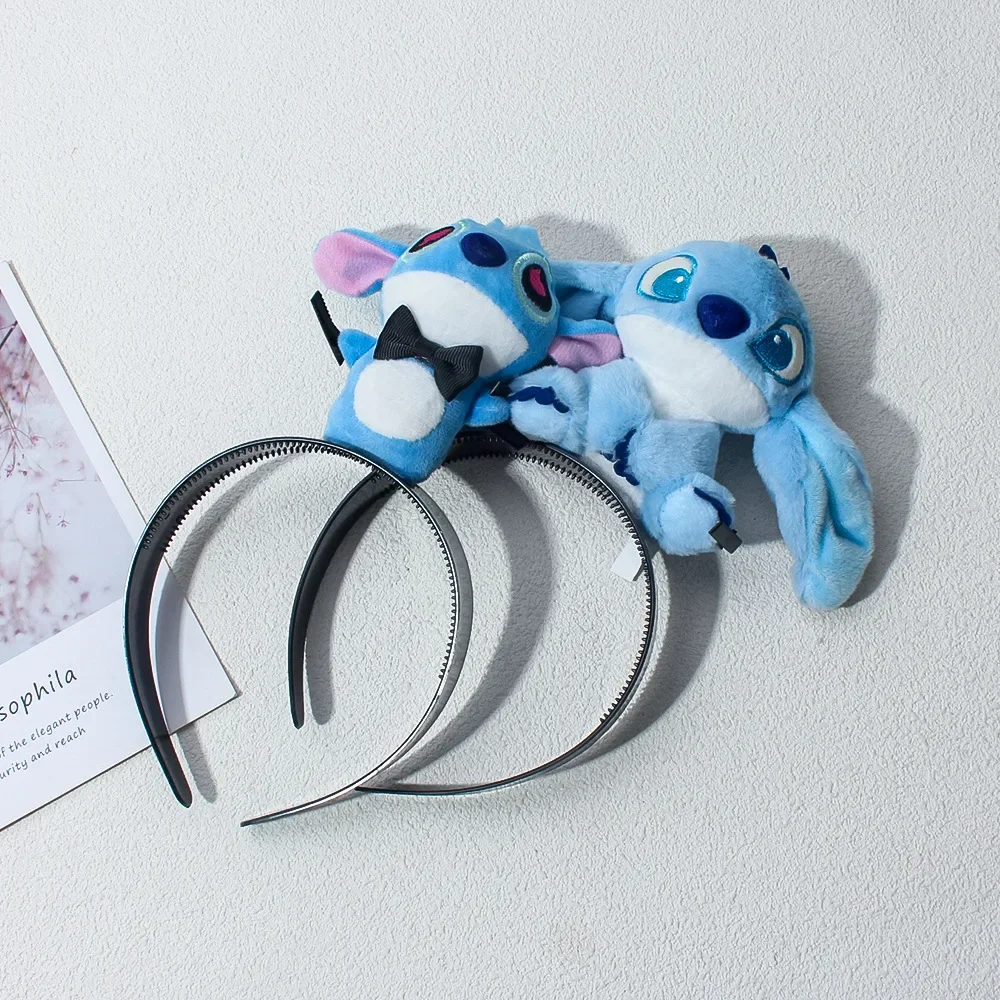 Stitch Hairband Cute Headband Kawaii Plush Doll Hair Accessory Stitch Wide-Brimmed Hairpin Creativity Headdress Gift