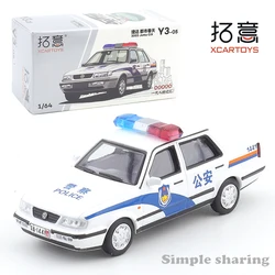 XCARTOYS 1:64 Miniature Model Alloy Die Cast Car Model Jetta Urban Spring - Public Security Diecast Alloy Collection Gift