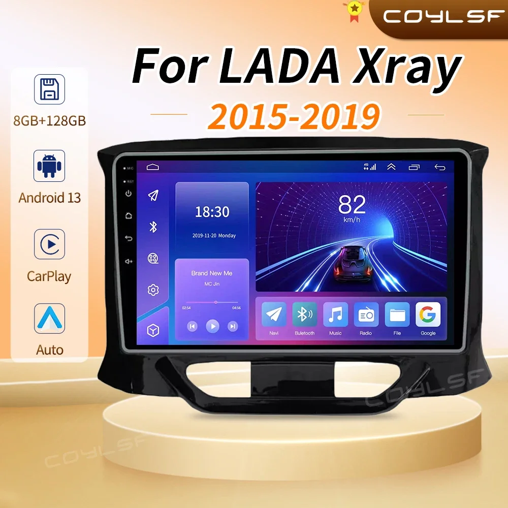 Car Radio for LADA X Ray Xray 2015 - 2019 Multimedia Player 2 Din Navigation GPS Carplay Autoradio Stereo DVD