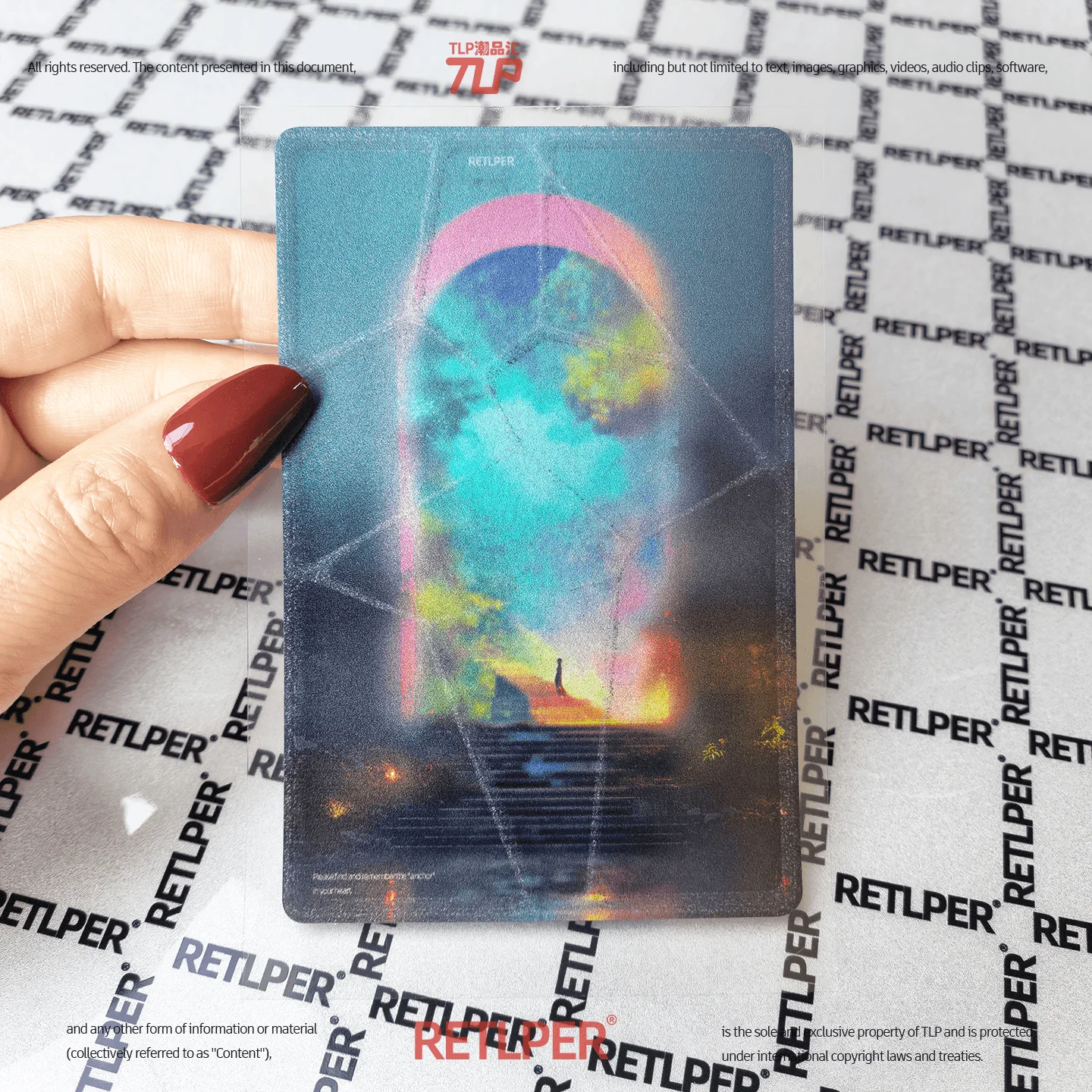 Retlper Reflective Stickers Original Re Rui'Er and Cyber Dreamland Dreamweaver Waterproof Flat Stickers