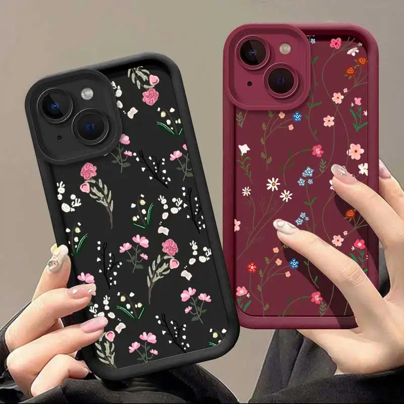 IP15 Whispers Among Flowers Sky Eye Ladder Phone Case For iPhone 14Pro 14Plus 14 13Pro 13mini 13 12 11 XS XSMax XR X SE2022 8 7