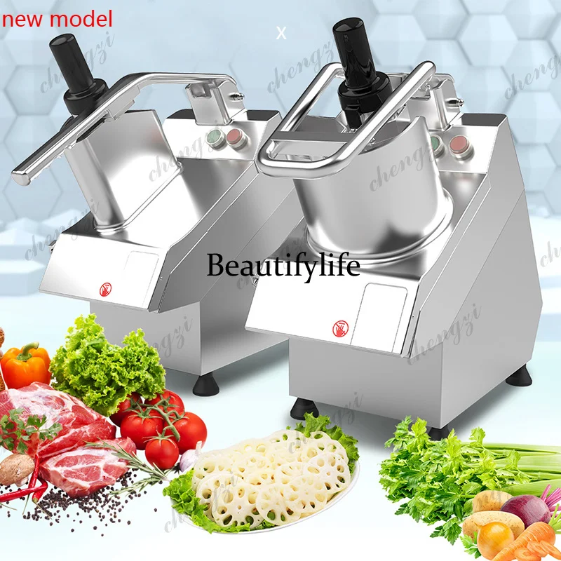 Vegetable Cutter Commercial Canteen Hotel Kitchen Potato Slicing Machine Stainless Steel 27 Cutters to Choose From 200-250KG/HDD