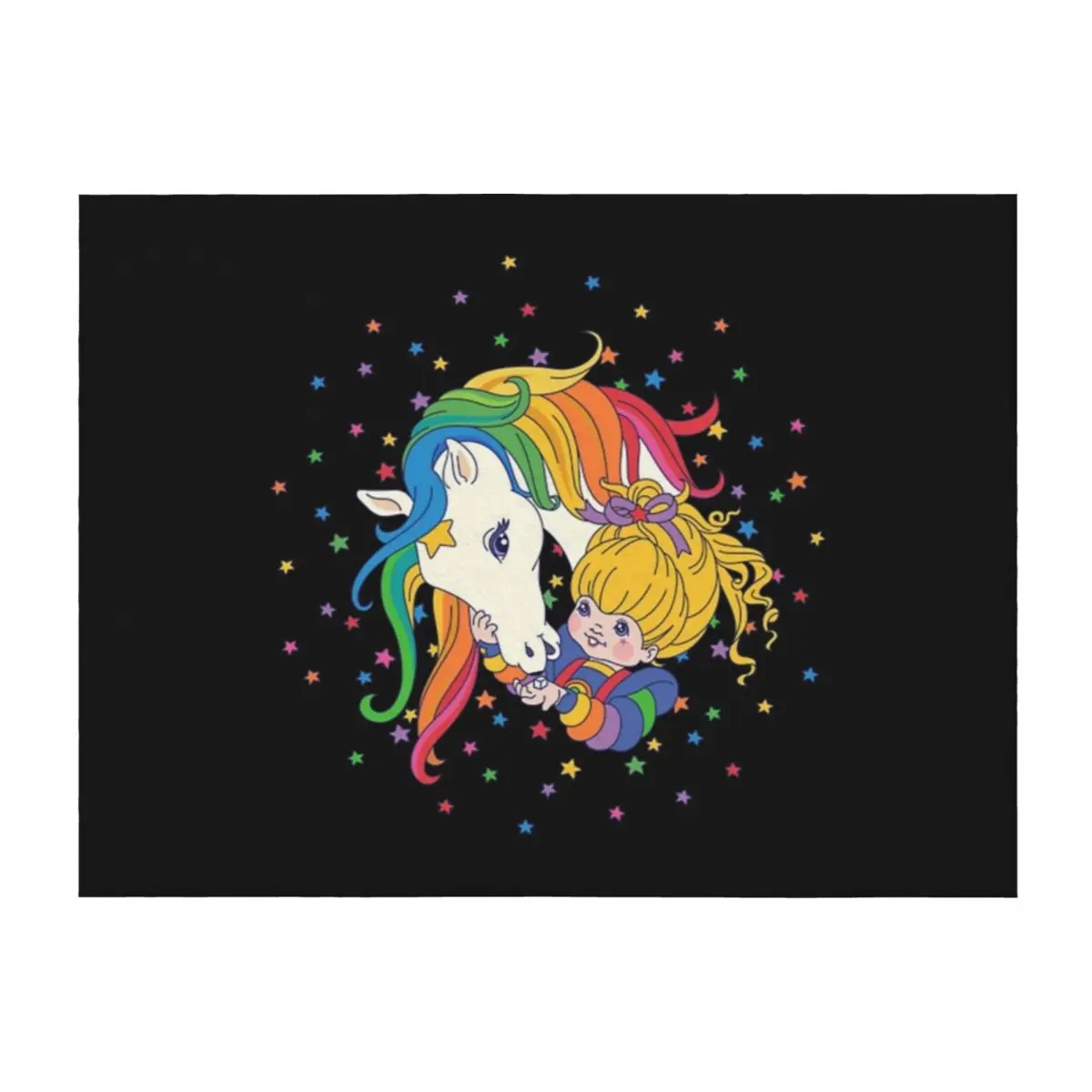 

Rainbow & Starlite Throw Blanket Luxury St decorative cosplay anime Thermals For Travel Blankets