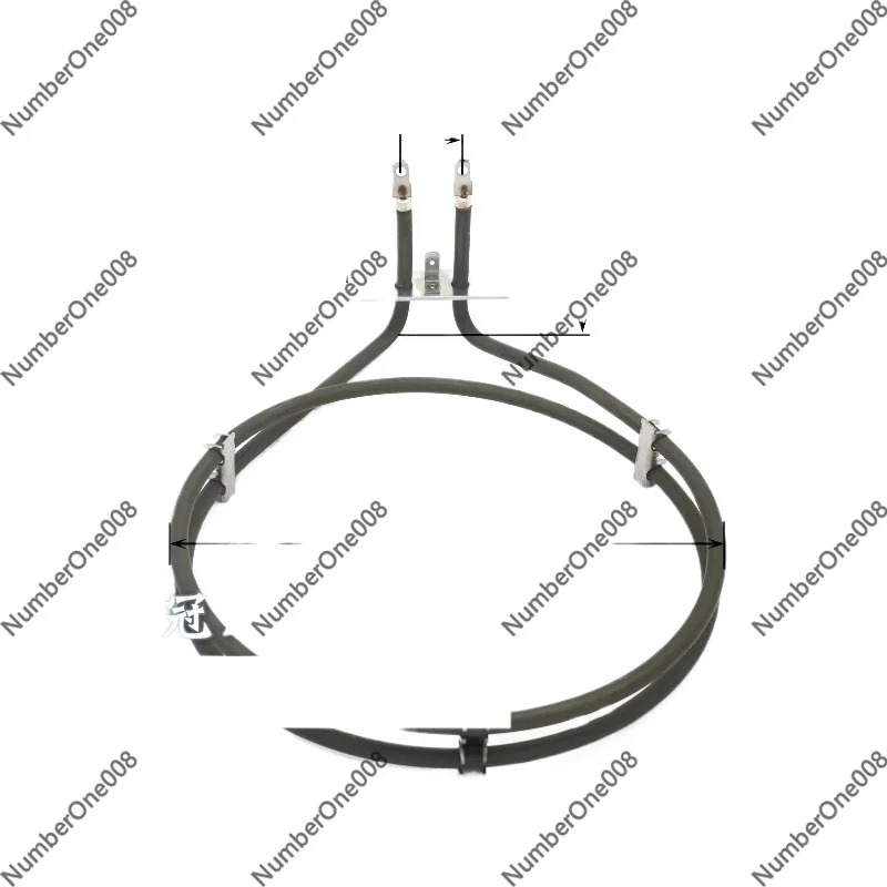 1500W Round Heating Tube, Electric Heating Wire Ring for Steam Oven Blast Drying Oven, Replacement Dry Burning Heater Part