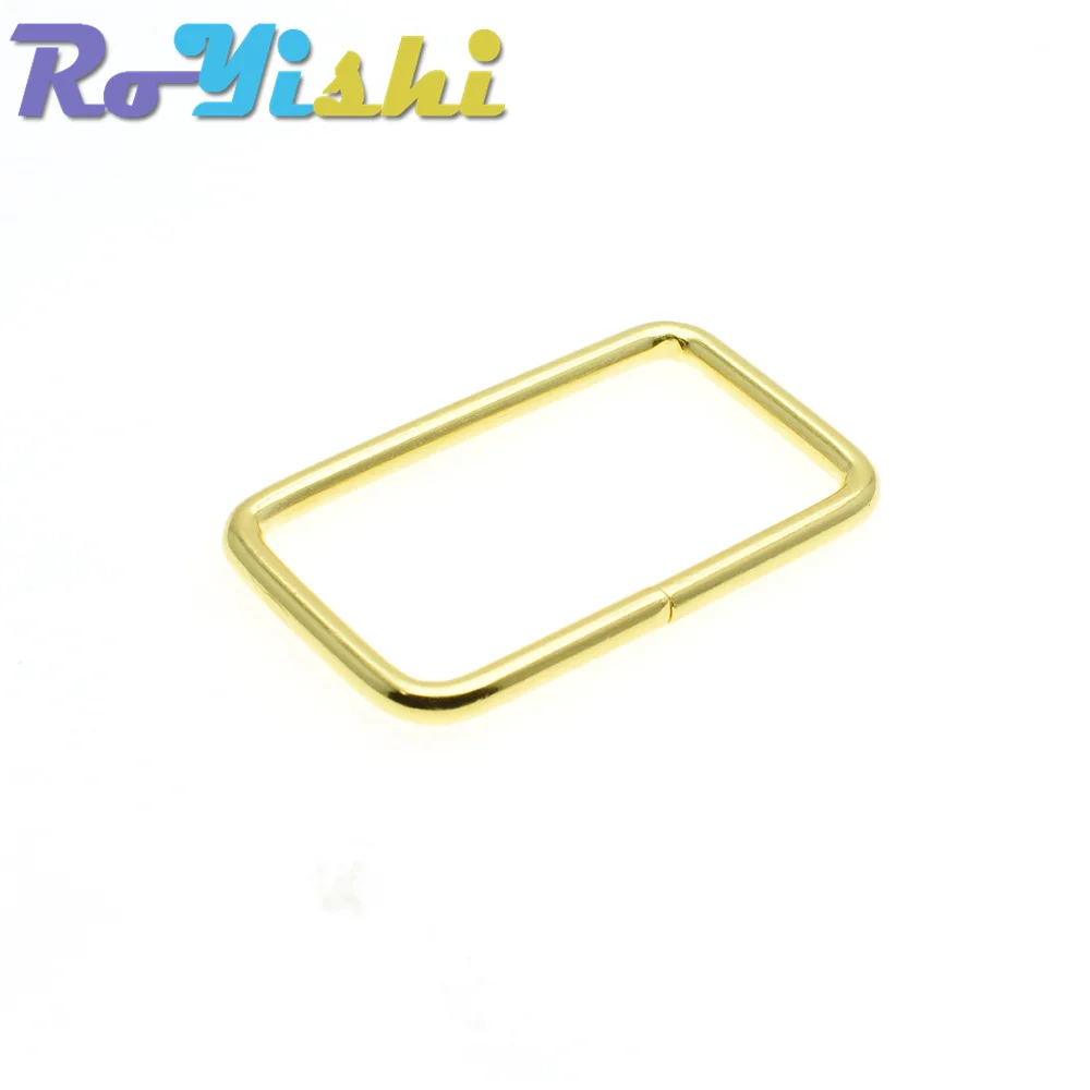 100 Pcs/Pack Webbing 10-38MM Metal Wire Formed Rectangle Ring Loops For Luggage Backpack Travel Bag