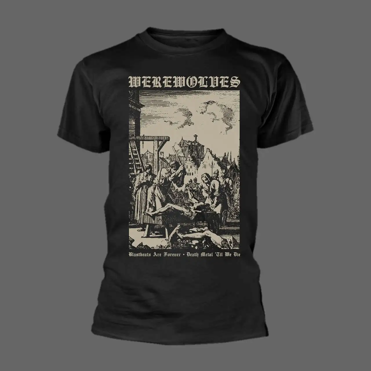 2026 Fashionable Short-sleeved Sporty T-shirt with Death Metal Band Prints, Breathable and Suitable for Daily Wear