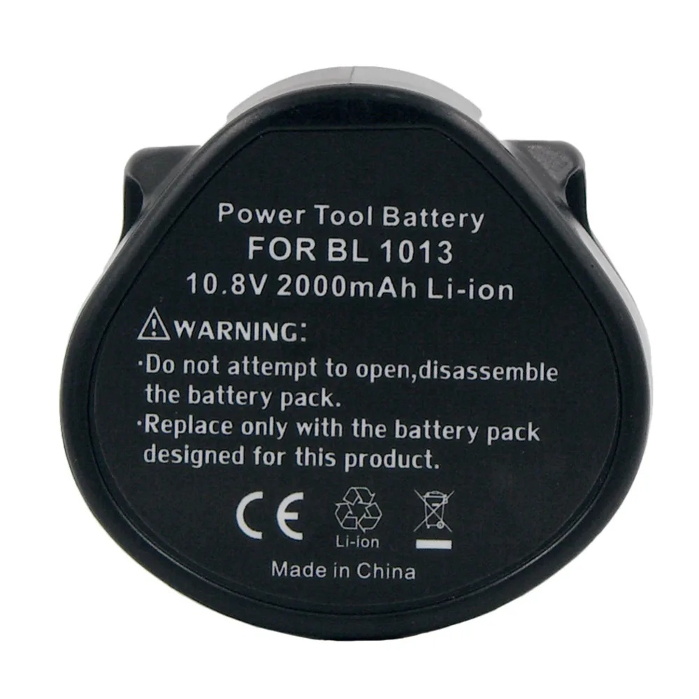 BL1013 10.8V 12V 2000mAh Li-ion Power Tools Rechargeable Battery for Makita Cordless Drills DF330D CL102D BL1014 TD090D CL100D