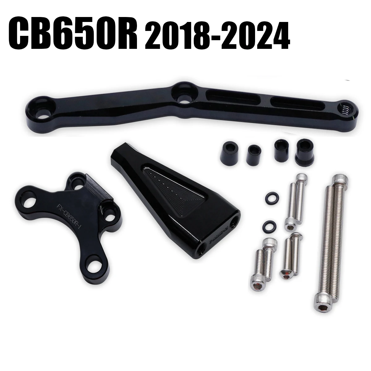 

Steering Damper Stabilizer Bracket Mounting kit For Honda CB650R CB 650R 2018 2019 2020 2021 2022 2023 2024 Accessories