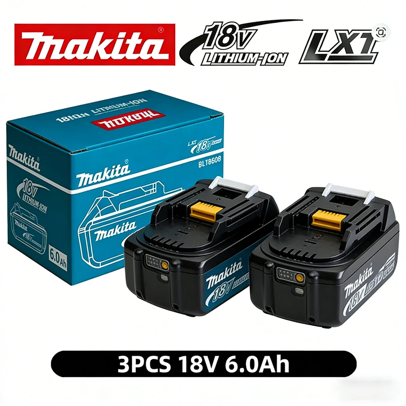 

Tool 100% Original Makita 18V 6.0Ah battery, Makita DTW700 DHW180 DGH181 DTD173 DAS180 DDF487 DTW285 TW004G power tools batte