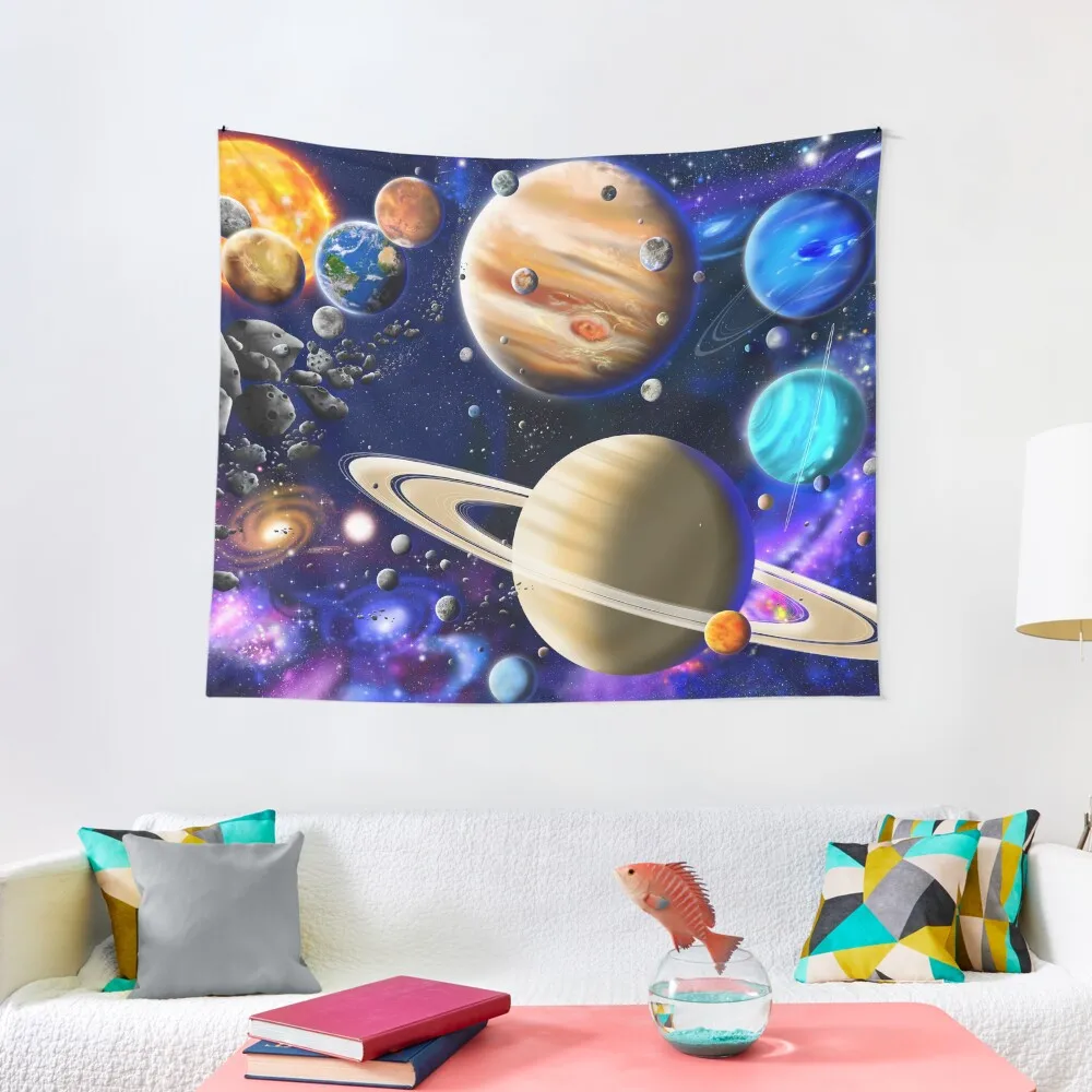 

Planets of the Solar System Tapestry Bedroom Deco Wallpapers Home Decor Decoration For Rooms Tapestry