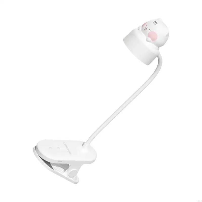 

A9LB Portable Clip on Desk Lamp with Flexible Neck and 3 Adjustable Brightness Plastic Texture for Students and Office Use