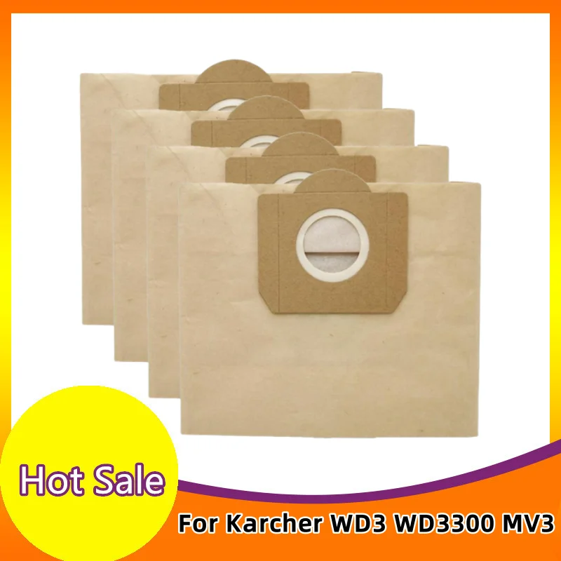 

For Karcher WD3 WD3300 MV3 SE4001 SE4002 6.959-130 A2200 A2500 A2600 A2900 Vacuum Cleaner Garbage Bags Dust Bags