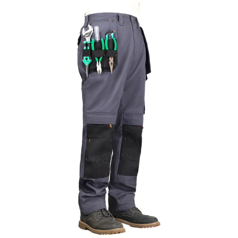 Pantalones de trabajo gruesos para Wen, ropa de trabajo de invierno, pantalones Cargo con bolsillos multifuncionales, pantalones de trabajo rectos, construcción para hombres