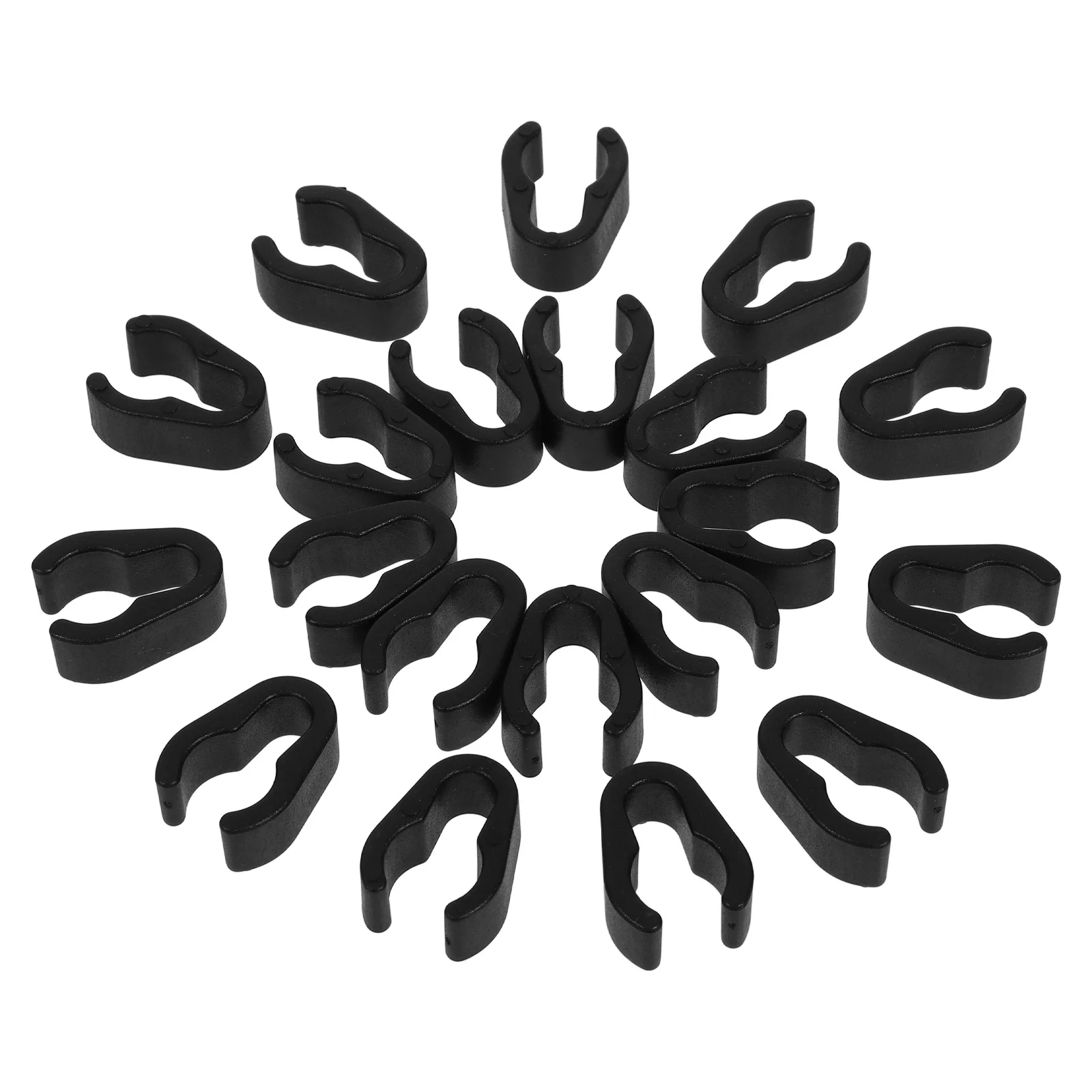 

20Pcs Microphone Stand Accessories Cable Organizer Flexible Plastic Mic Clip for Ktv Recording Studio Boom Arm Pole