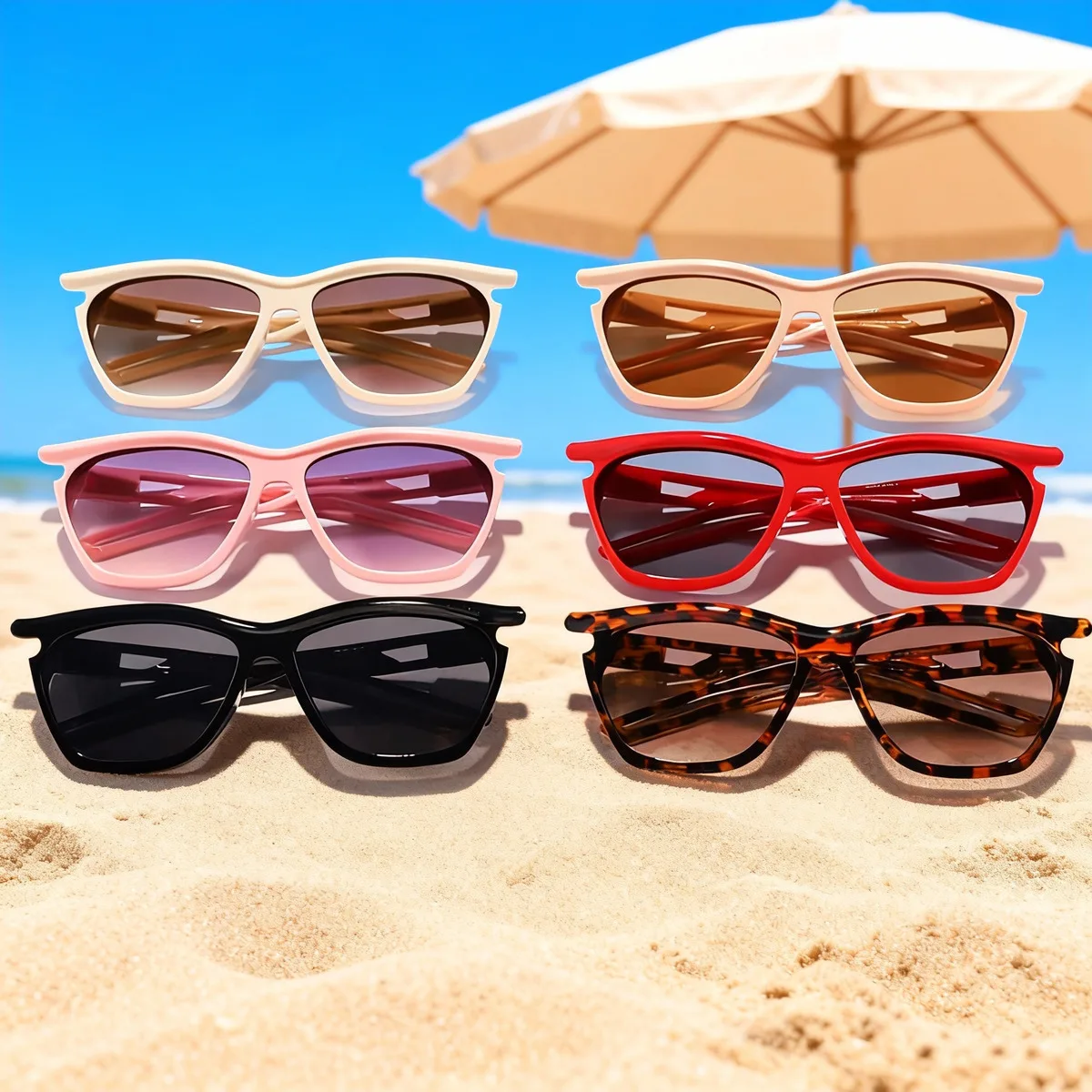 2025 Grenzüberschreitende, coole, bonbonfarbene, ausgehöhlte, UV-beständige Outdoor-Sonnenbrille, süße High-End-Sonnenbrille für Babys