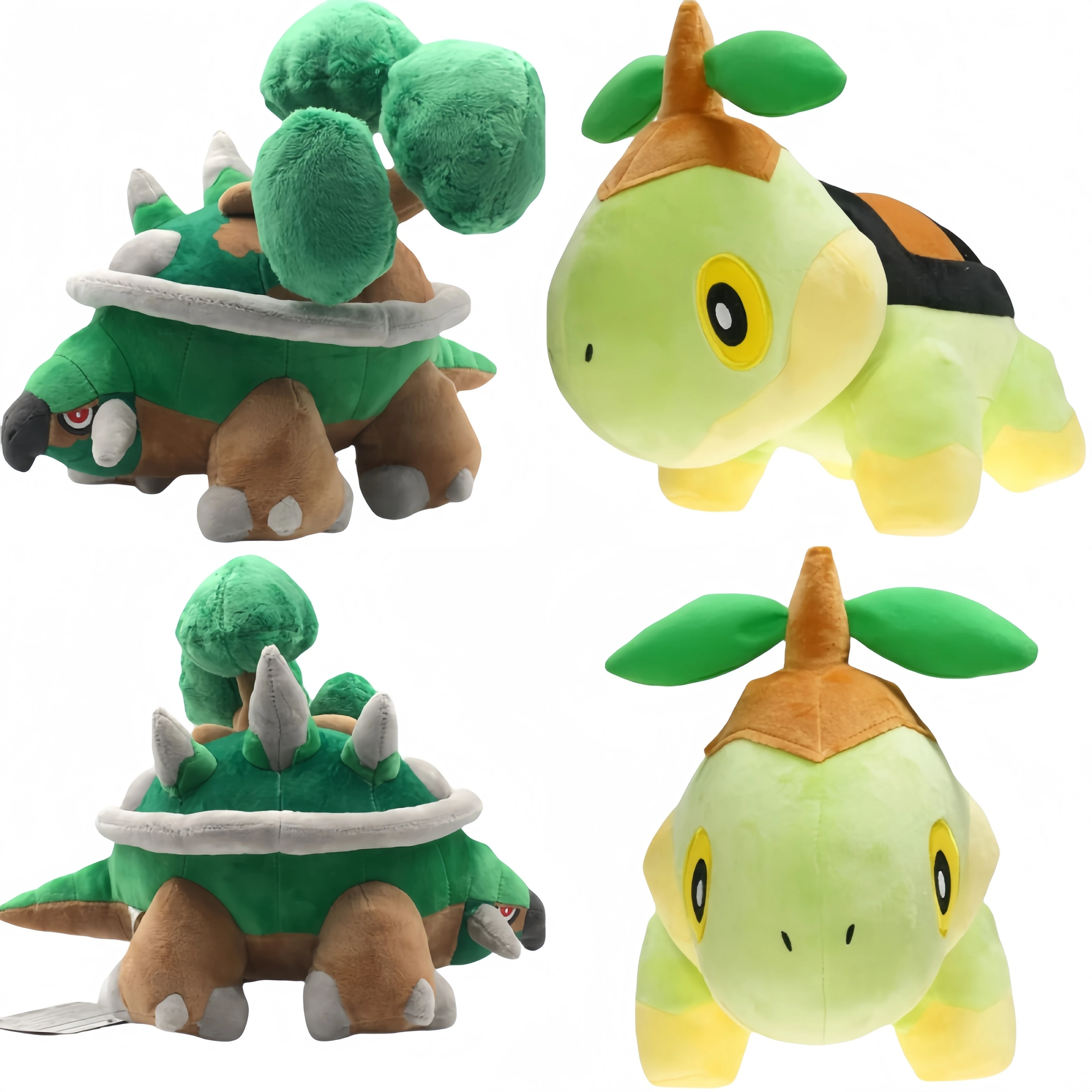 Pokemon Pikachu Plush Toy Anime Torterra Stuffed Dolls Turtwig Evolutionary version Toys Hobbies Collection Kids Xmas Gifts