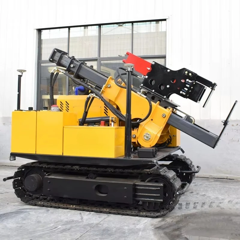 China Pile Driver Solar PV Driving Highway Guardrail Ramming Machine