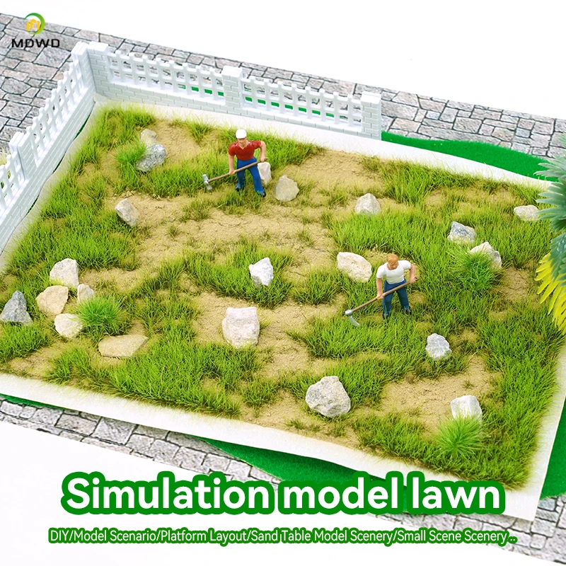 DIY Sand Table Model Simulation Grass Powder Ground Stone Particles Vegetation Micro Landscape Lawn Building Materials Kit