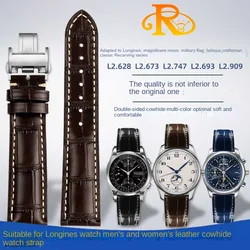 Genuine Leather Watchband Watch Strap For Longines L2 L3 L4 Masters COLLECTION Watch Belt Bracelet Cowhide Strap 19mm 20mm 21mm