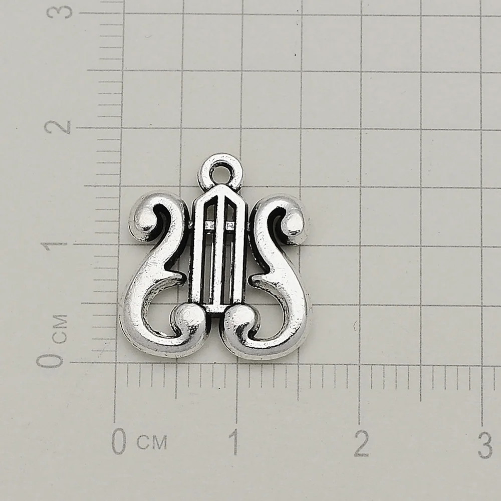 20pcs 20Style Vintage Musical Note Guitar Music Charms Pendant For DIY Keychain Bracelets Jewelry Making Supplies Accessories