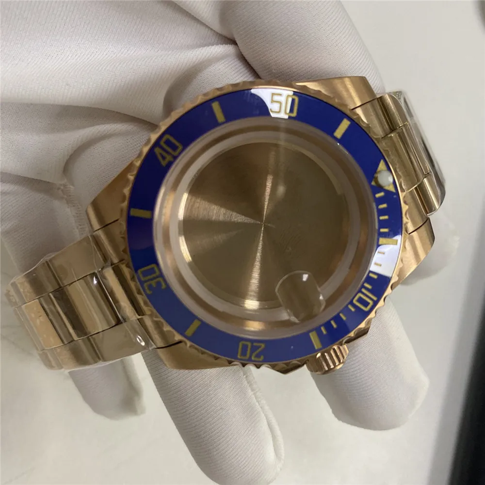 

Корпус часов 41 мм, увеличительное стекло + ремешок Oyster GMT/безель SUB для Miyota 8215 8205 8200/ETA 2836 2834 для Mingzhu 2813 Movt