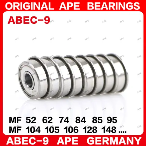 5/10pcs ABEC-9 Flange Bearing MF52 MF63 MF74 MF84 MF85 MF95 MF104 MF106 MF126 MF128 MF148 MF117 MF137 ZZ Bearings