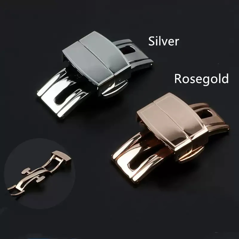 

Watch buckle For Patek Philippe Silicone 5164A 5167A 5168A Aquanaut Folding Stainless Steel Folding Watch Strap Buckle 18mm