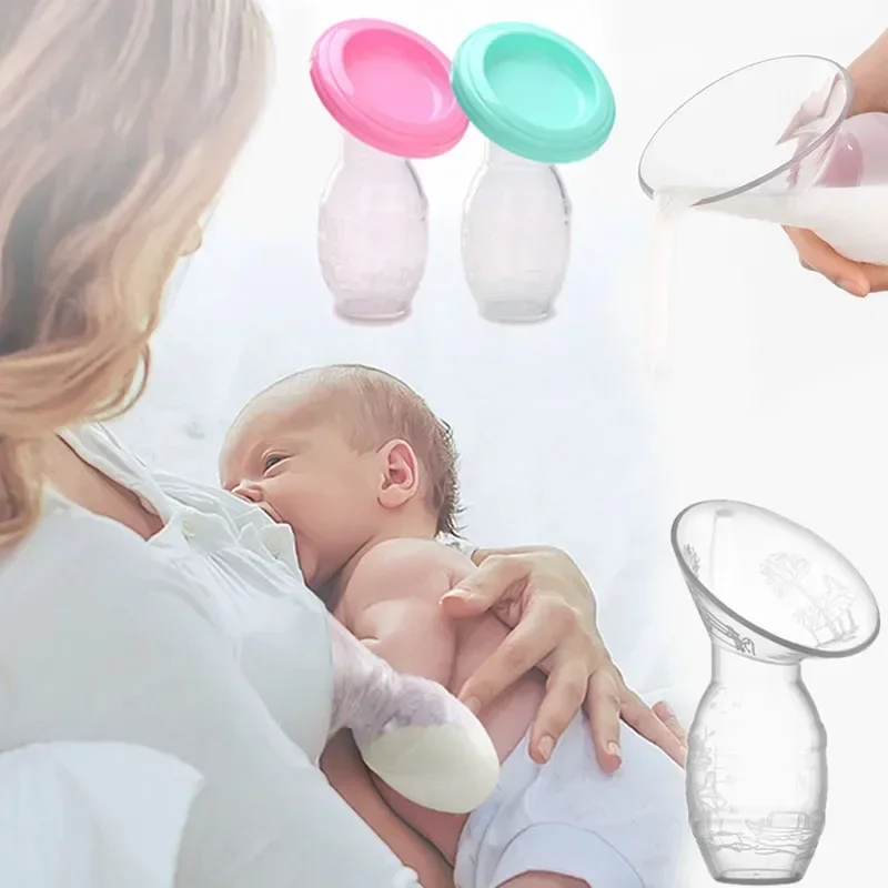 

Baby Feeding Manual Breast Pump Partner Breast Collector Automatic Correction Breast Milk Silicone Pumps PP BPA