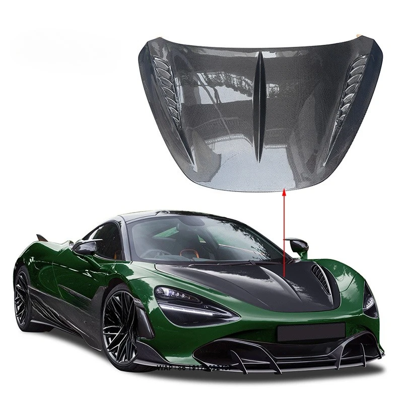 Dry Carbon Fiber Top-car Style Engine Hood for Mclaren 720S Front Hood Bonnet Cover Modified Car Accessories