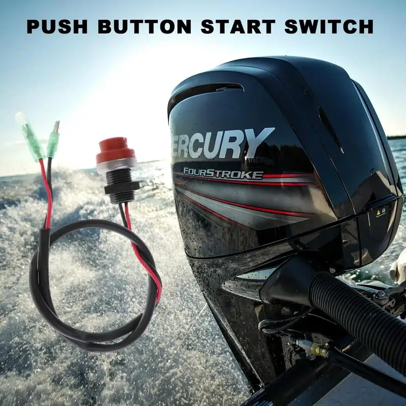 Universal Boats Outboard Switch Keyless Push Stop Button Safe Motorcycle Switch Boats Motors Outboard