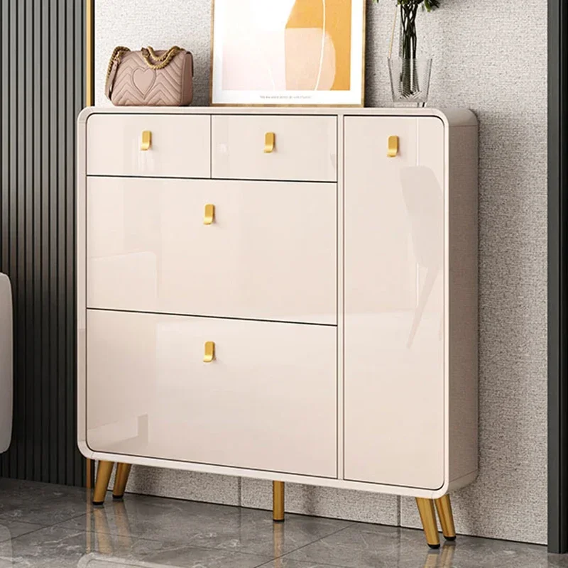 Modern Portable Shoe Cabinet Luxury Vertical Ultra Thin Shoe Rack Home Organization Armarios Para Zapatos Hallway Furniture