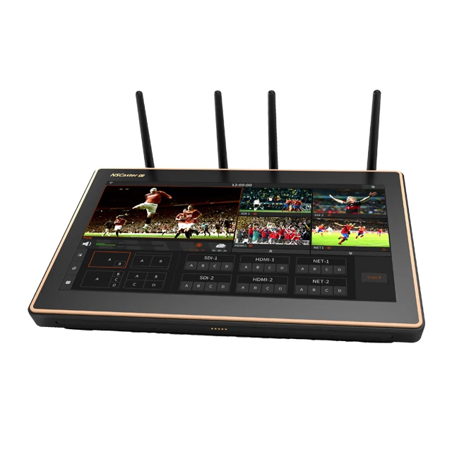 4G Portable 6CH SDI H DMI Multi-format Video Mixer Live Streaming Switcher