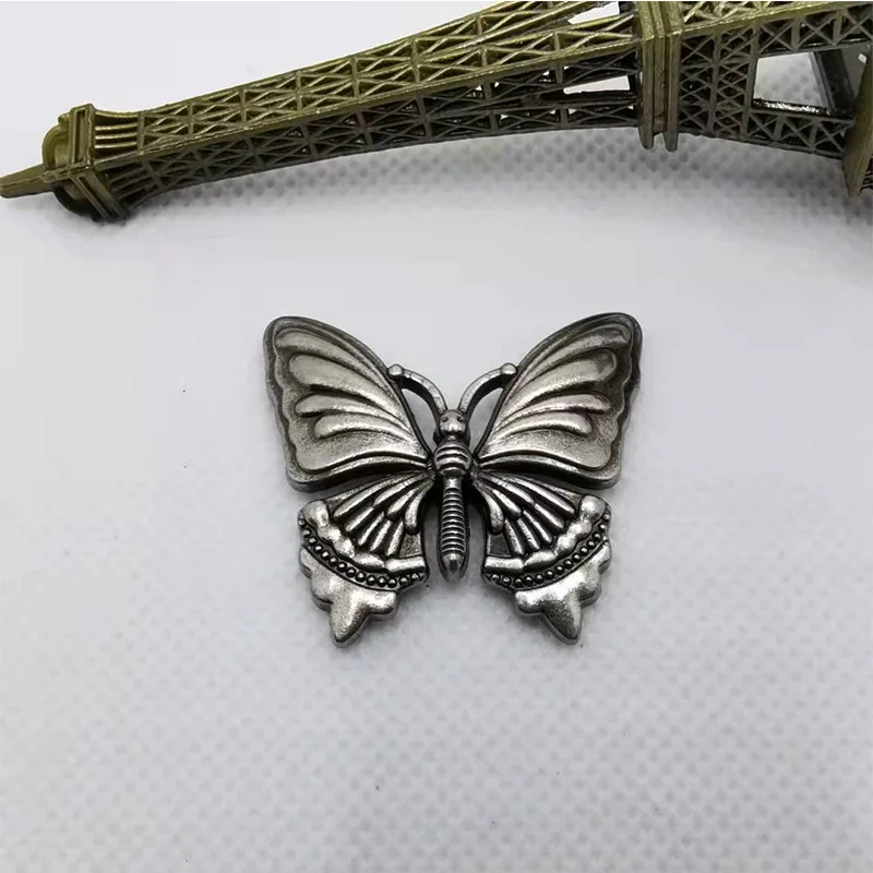 5Pcs Butterfly Rivets Studs Spike Retro Conchos Metal Rivet Tack Leather Craft Bag Belt Clothes Shoes Decor DIY Sewing Accessory