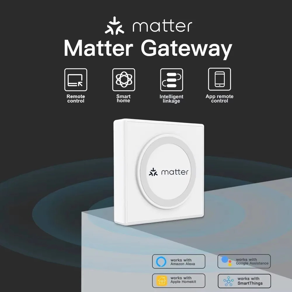 

Проводной шлюз, совместимый с Apple Homekit Tuya Zigbee, умный дом Siri SmartThings, Google Assistant, голосовое управление Alexa