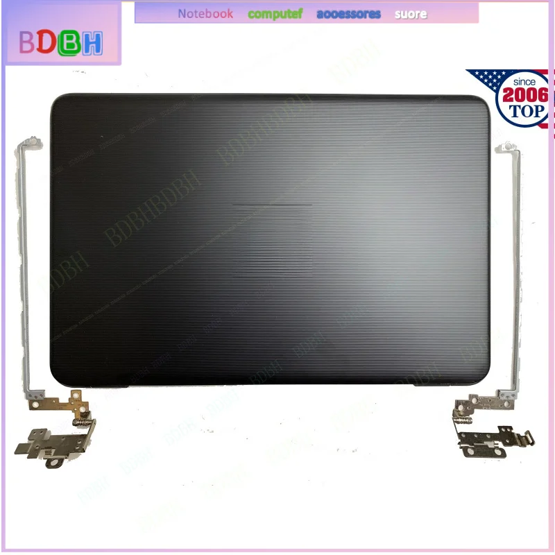 For HP 17-X 17-Y 17X 17Y LCD Back Cover 856591-001 856585-001 + Hinges Black