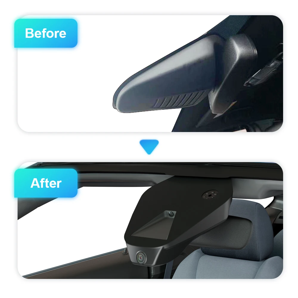 Autocamera voor Ford Fiesta 2013-2023 / Ford Puma 2018-2026, ARB 4K Plug & Play WIFI-aangesloten dashcam