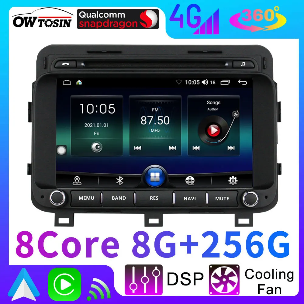 12G+256G Android 13 Car Radio Multimedia Video Player For Kia K5 Optima 3 TF 2014-2016 CarPlay GPS Navigation Stereo Head Unit