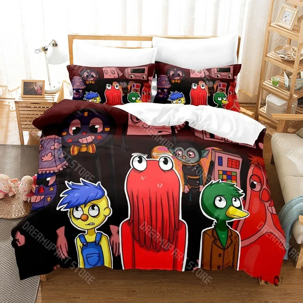 3D Printed Dont Hug Me Im Scared Bedding Set for Boys Girls Duvet Cover Pillowcase Twin Queen King Full Single Double Sizes
